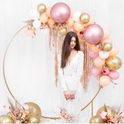 Ballon - Rosaguld  Glossy - 60 cm