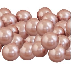 Balloner til ramme / Stativ - Rosaguld Chrome - Mini - 40 stk.