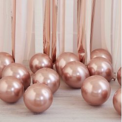 Balloner til ramme / Stativ - Rosaguld Chrome - Mini - 40 stk.