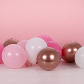 Balloner til ramme / Stativ - Rosaguld mix - Mini - 40 stk.