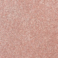 Guirlande med vimpler - 20 x 30 cm - 6 meter - Rosaguld Glitter