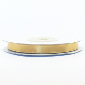 Satinbnd - Lys Guld - 6 mm
