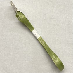 Satinbnd - Stvet grn - 10 mm