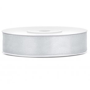 Satinbnd - Slv- 12 mm