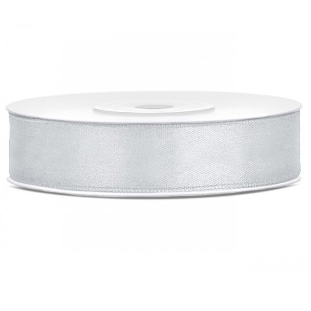 Satinbnd - Slv- 12 mm