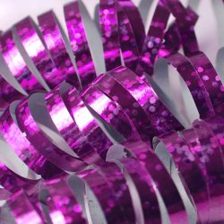 Serpentin - Holografisk Lilla - 18 stk.