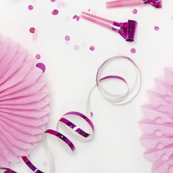 Serpentin - Holografisk Pink - 18 stk.