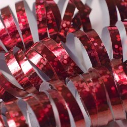 Serpentin - Holografisk Rd - 18 stk.