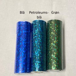 Serpentin - Holografisk Grn - 18 stk.