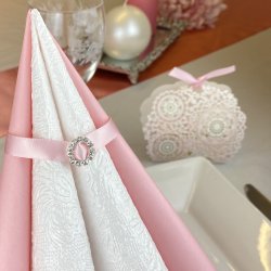 Servietter -  Ambiente Elegance Pearl Hvid - 40x40 cm