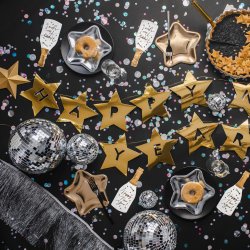 Servietter - Champagneflaske - Happy New Year