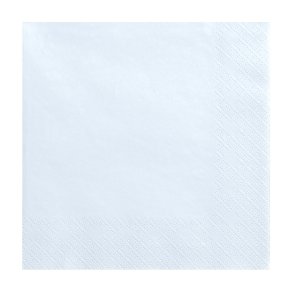 Servietter - Lysebl 33x33 cm