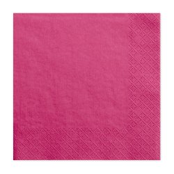 Servietter - Mrk Pink 33x33 cm