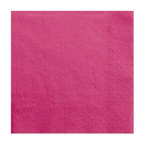 Servietter - Mrk Pink 33x33 cm