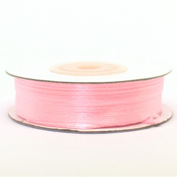 Satinbnd - Lyserd - 3 mm
