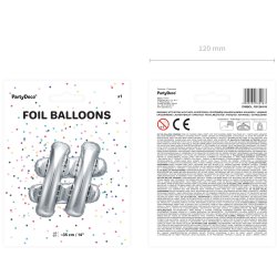 Folieballon - HASHTAG - Slv