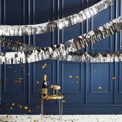 Glitter Guirlande - Slv - 5 meter