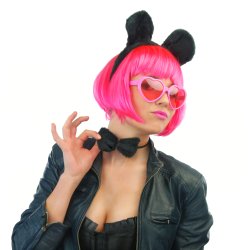 Solbriller - Hjerter - Lyserd