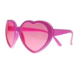 Solbriller - Hjerter - Lyserd