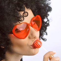 Solbriller - Hjerter - Rd