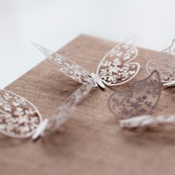 Sommerfugl - Dekoration - 8 x 5 cm - 10 stk.