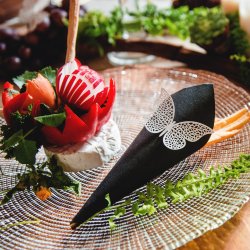 Sommerfugl - Dekoration - 6,5 x 4 cm - 10 stk.