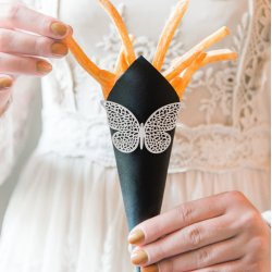 Sommerfugl - Dekoration - 6,5 x 4 cm - 10 stk.