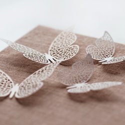 Sommerfugl - Dekoration - 8 x 5 cm - 10 stk.