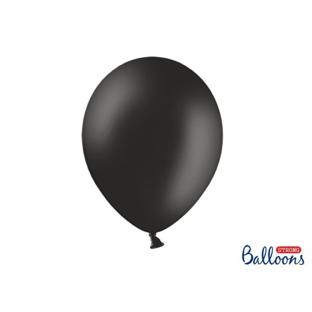 Ballon - Sort - 10 stk.