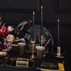 Lys til stage - Sort - 24 cm - 10 stk.