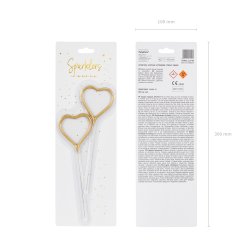 Stjernekaster - Guldhjerte - 2 stk.