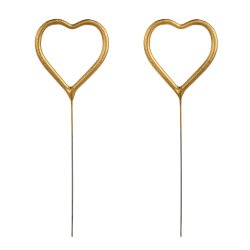 Stjernekaster - Guldhjerte - 2 stk.